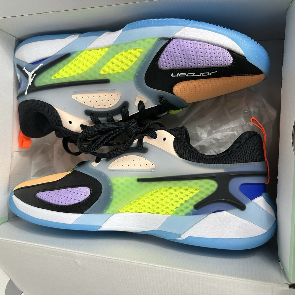 Air Jordan Heir Basketball Sneakers Size Men’s 12/Women’s 13.5 Multi Color - Picture 7 of 9